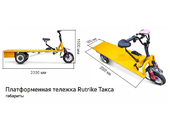 Платформенная электрическая тележка RuTrike ТАКСА - Фото 1